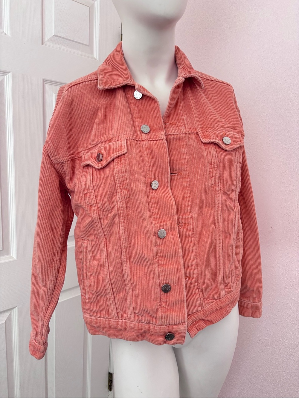 BDG Urban Outfitters Pink Corduroy Jacket (Fits like M) - Picture 3 of 7